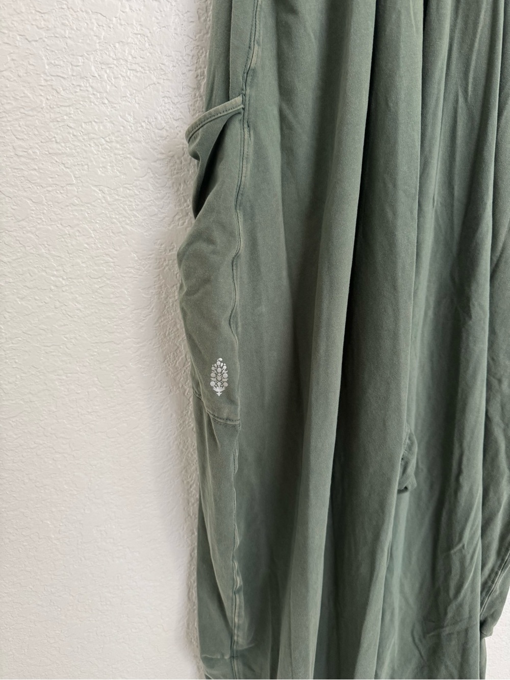 FP Movement Free People Olive Green Spaghetti Strap Jumpsuit with Pockets - Picture 11 of 11